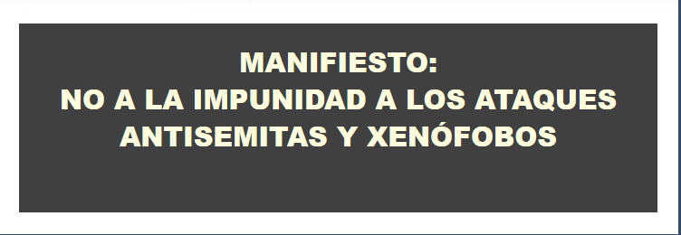 No a la impunidad a los ataques antisemitas y xenófobos