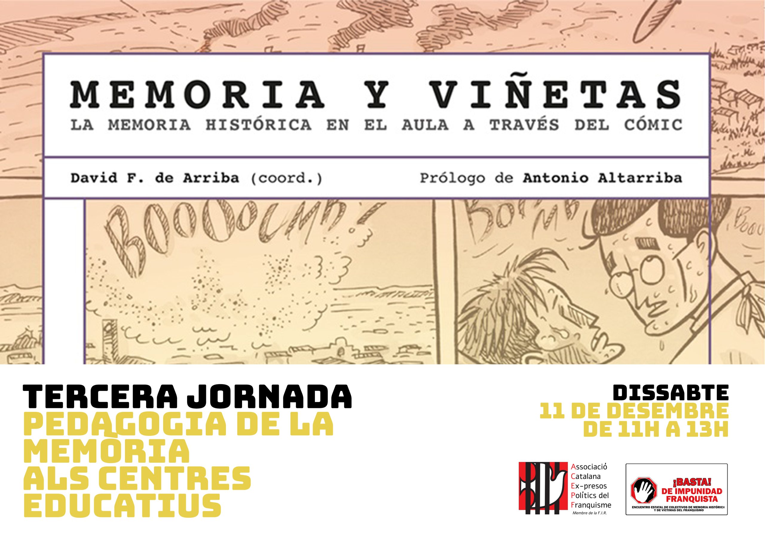 Tercera Jornada Virtual “Pedagogía de la Memoria en los Centros Educativos: Cómic y Memoria”.