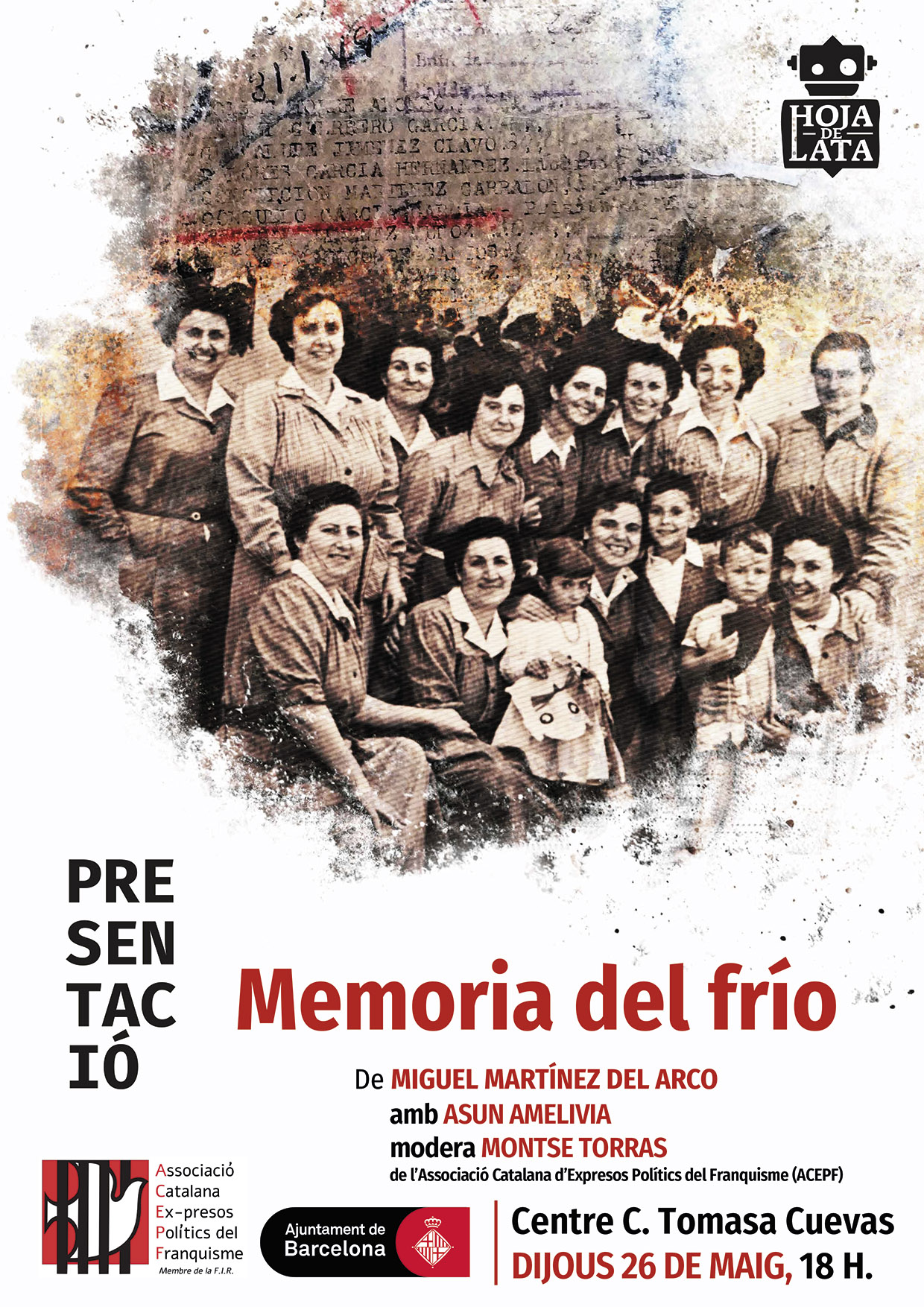 Presentació del llibre “Memoria del frío” de Miguel Martínez del Arco