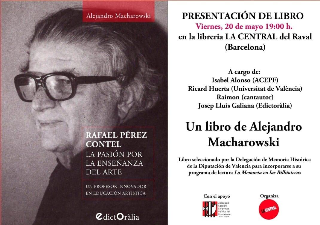 Presentació del llibre “Rafael Pérez Contel, la pasión por la enseñanza del arte. Un profesor innovador en educación artística”