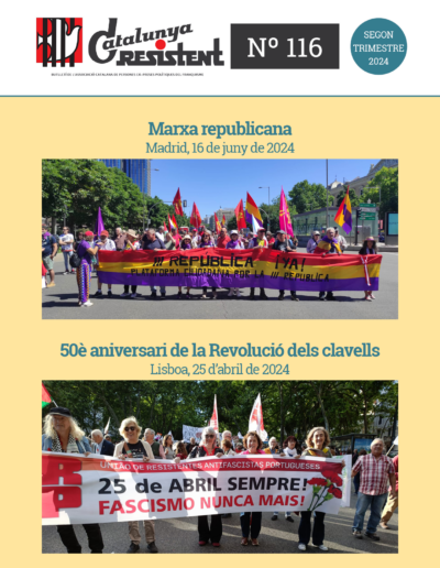 Catalunya Resistent 116. Segon trimestre 2024. Marxa republicana (Madrid, 16 de juny de 2024) i 50è aniversari de la Revolució dels clavells (Lisboa, 25 d'abril de 2024).