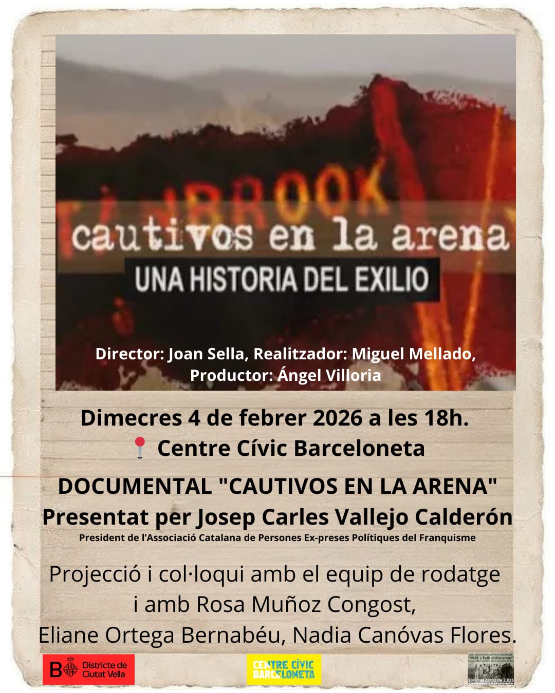 Documental Cautivos en la arena